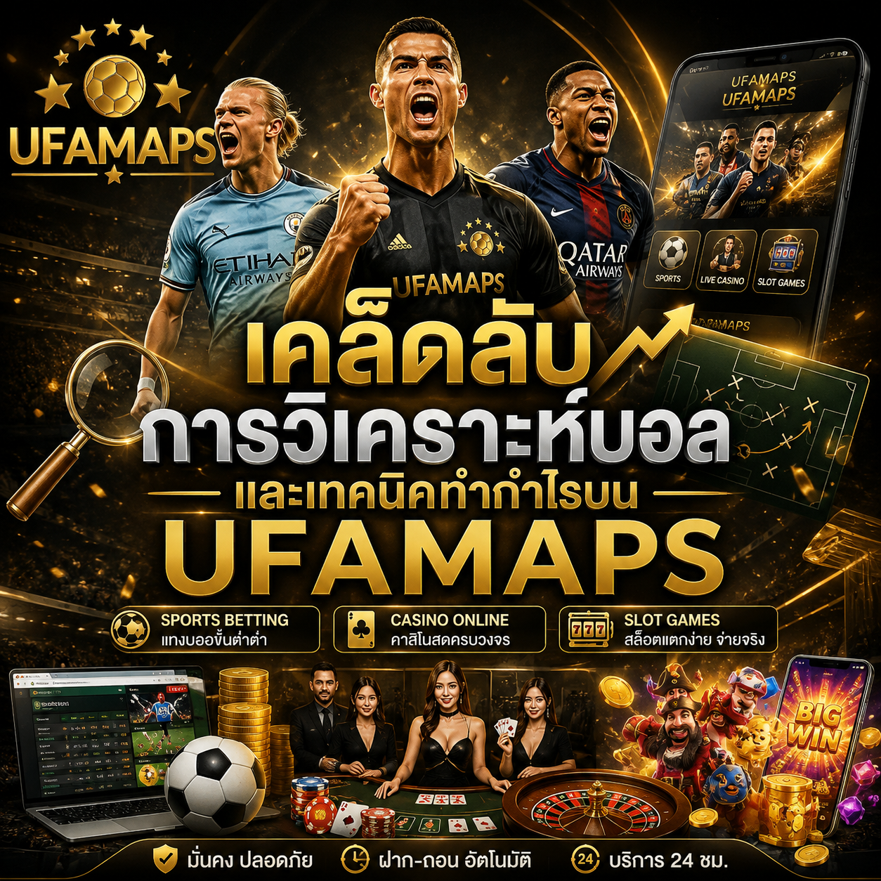 เคล็ดลับการวิเคราะห์บอลและเทคนิคทำกำไรบน ufamaps